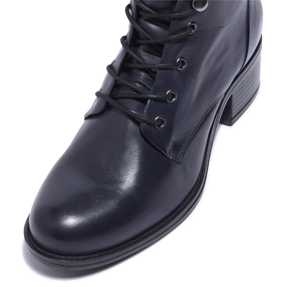 Carl Scarpa Ocean Navy Leather Ankle Boots Jarrolds Norwich